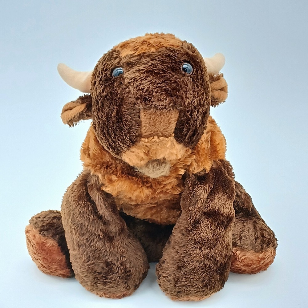 Mary Meyer Flip Flops Buddy Buffalo Plush 12" Floppy Stuffed Animal Brown